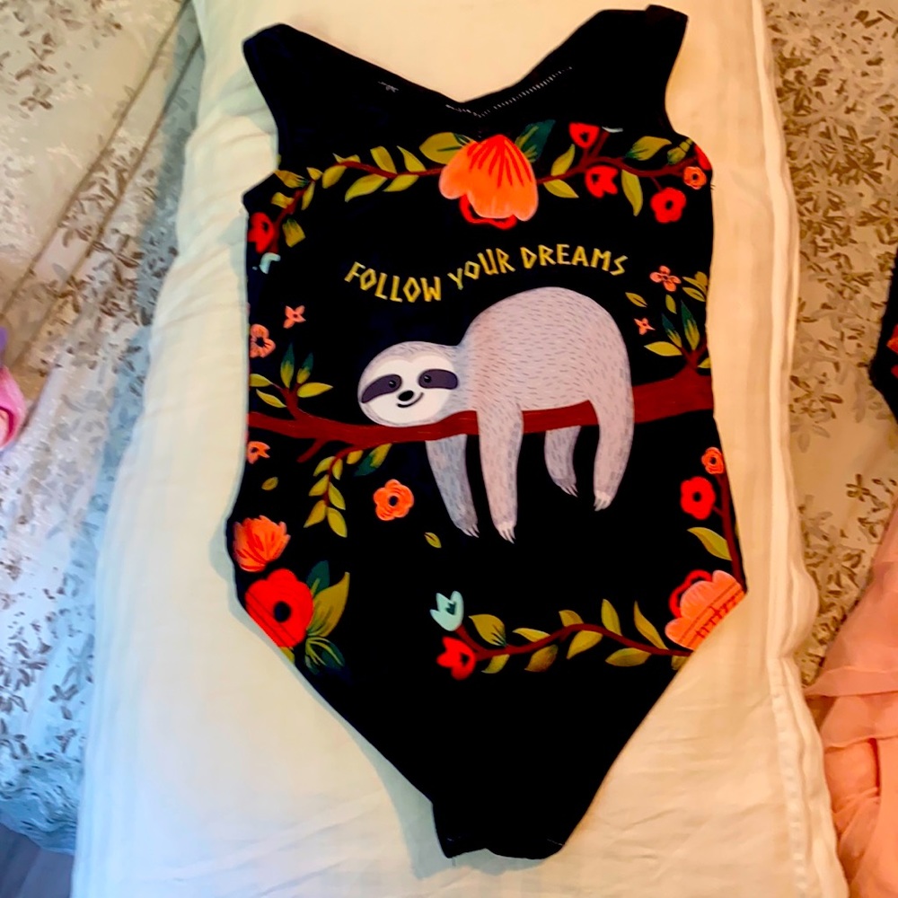 child medium sloth leotard
